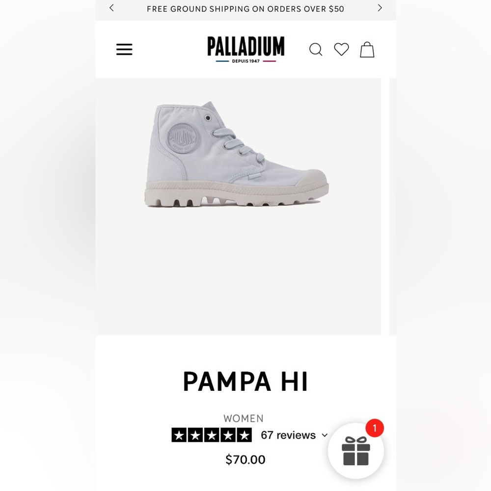 Palladium Pampa HI Women’s White boot - Picture 10 of 10